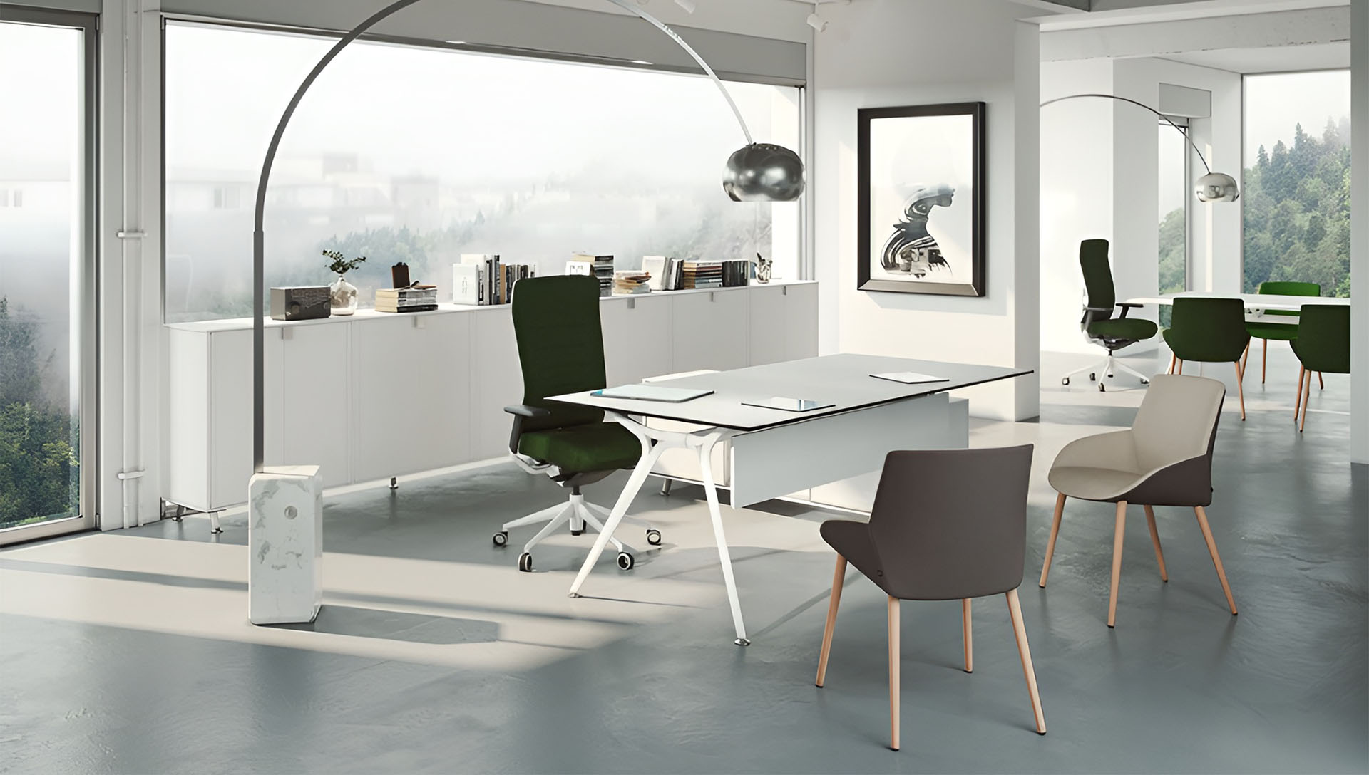 Bureau moderne et ergonomique